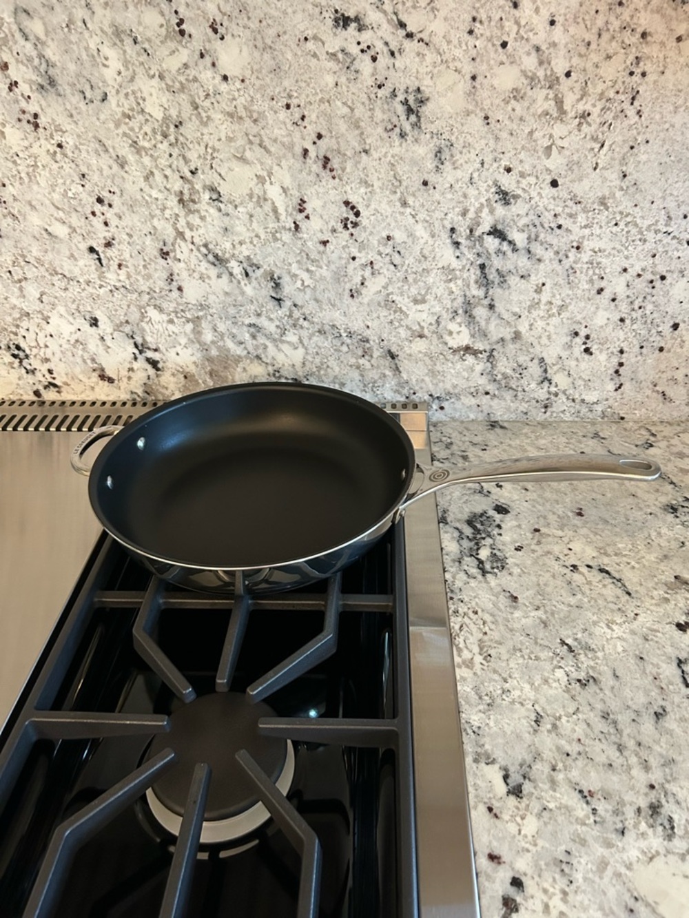 LeCreuset Black Non-Stick Stainless Steel Skillet